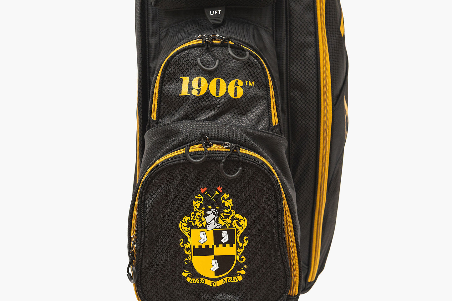 Alpha Phi Alpha Black Cart Golf Bag