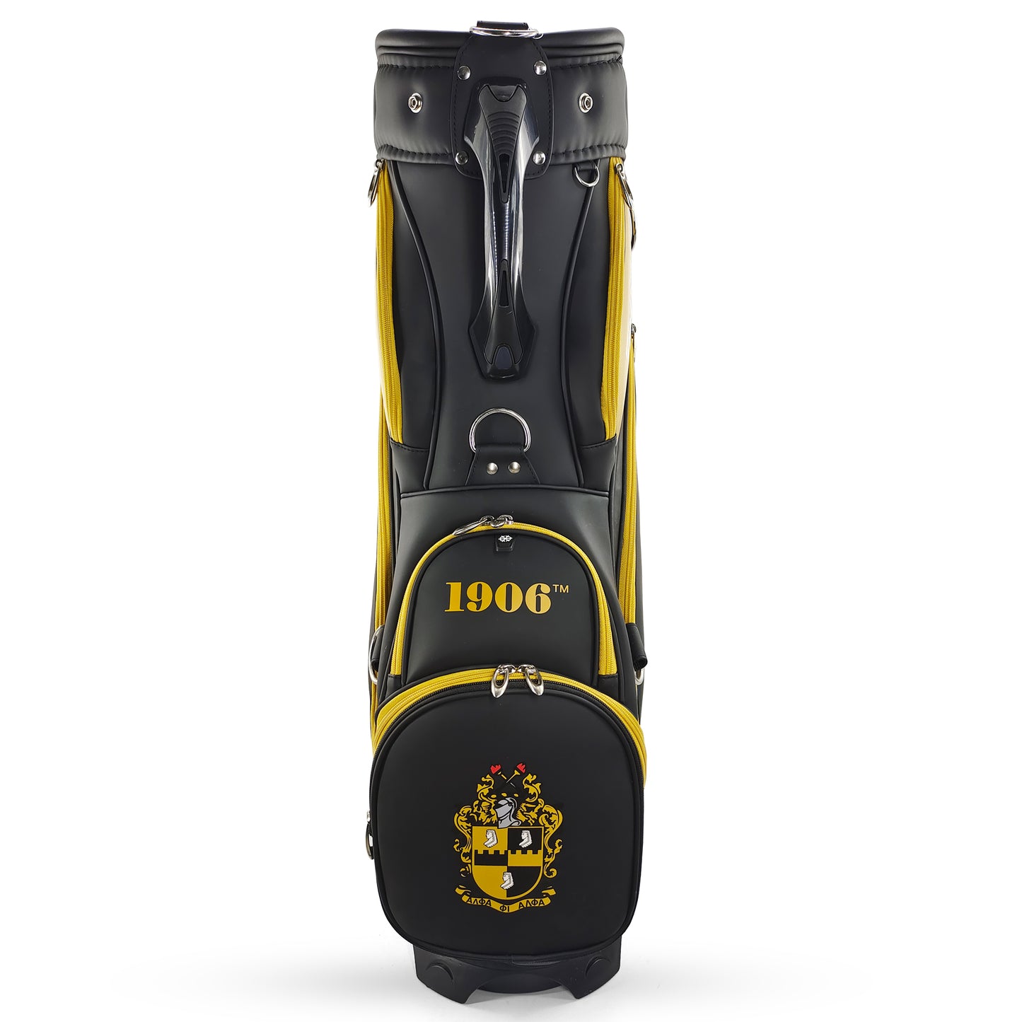 Alpha Phi Alpha Black Golf Staff Bag