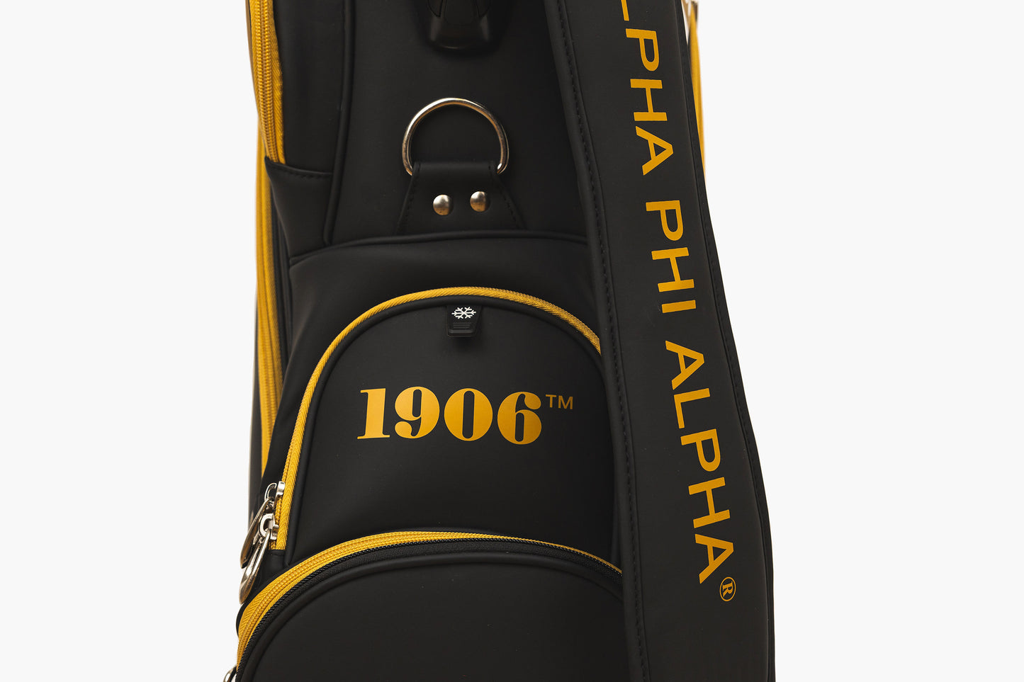 Alpha Phi Alpha Black Golf Staff Bag