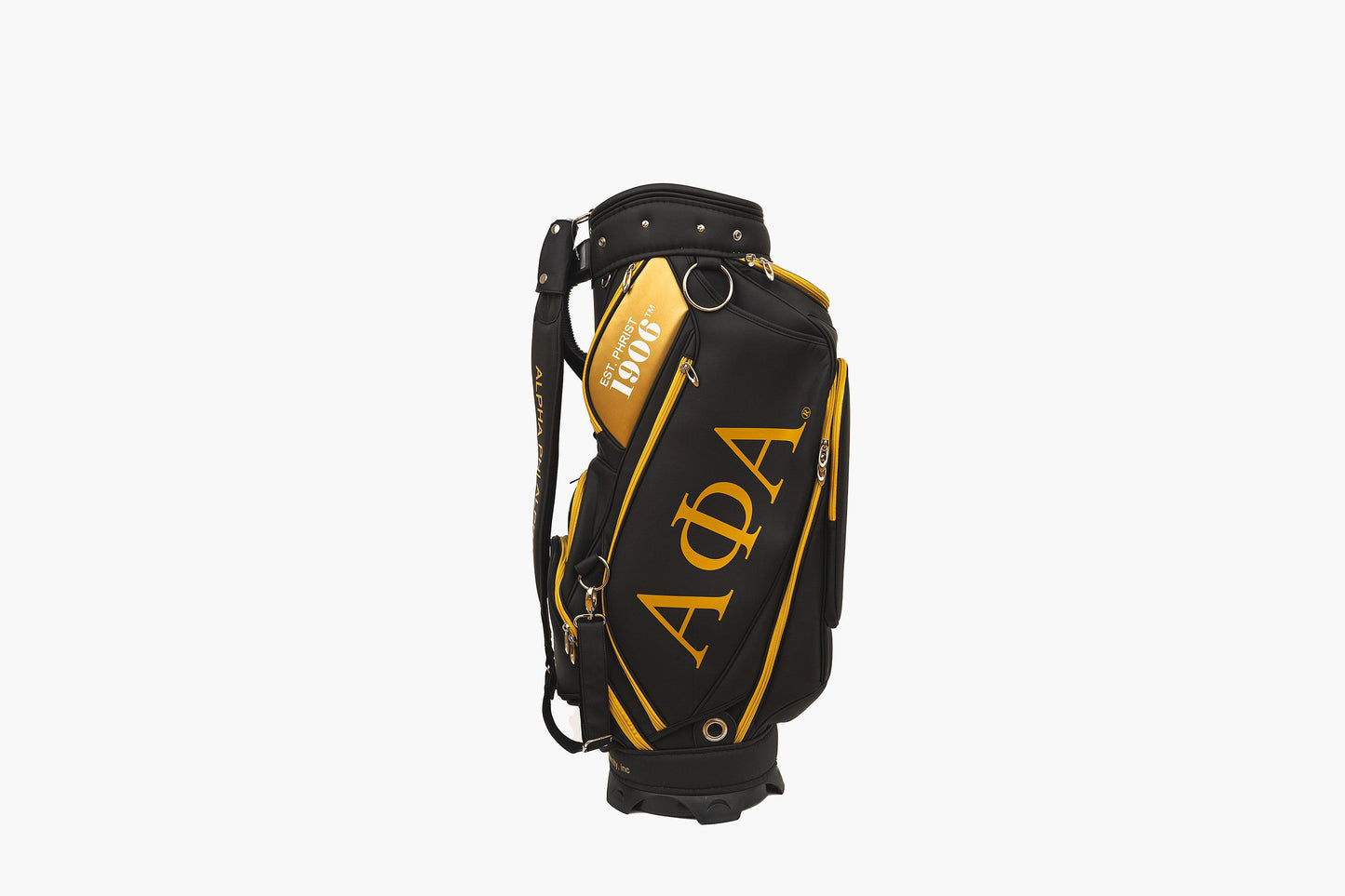 Alpha Phi Alpha Black Golf Staff Bag