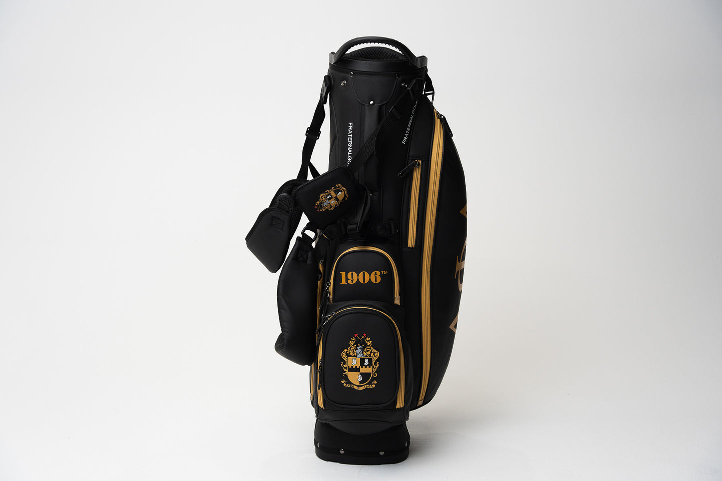 Alpha Phi Alpha Black Golf Stand Bag