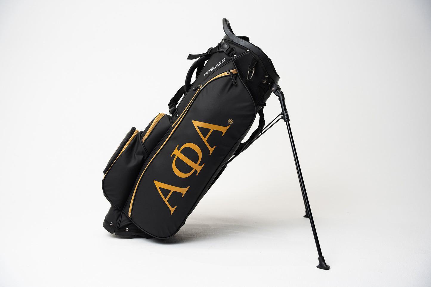 Alpha Phi Alpha Black Golf Stand Bag