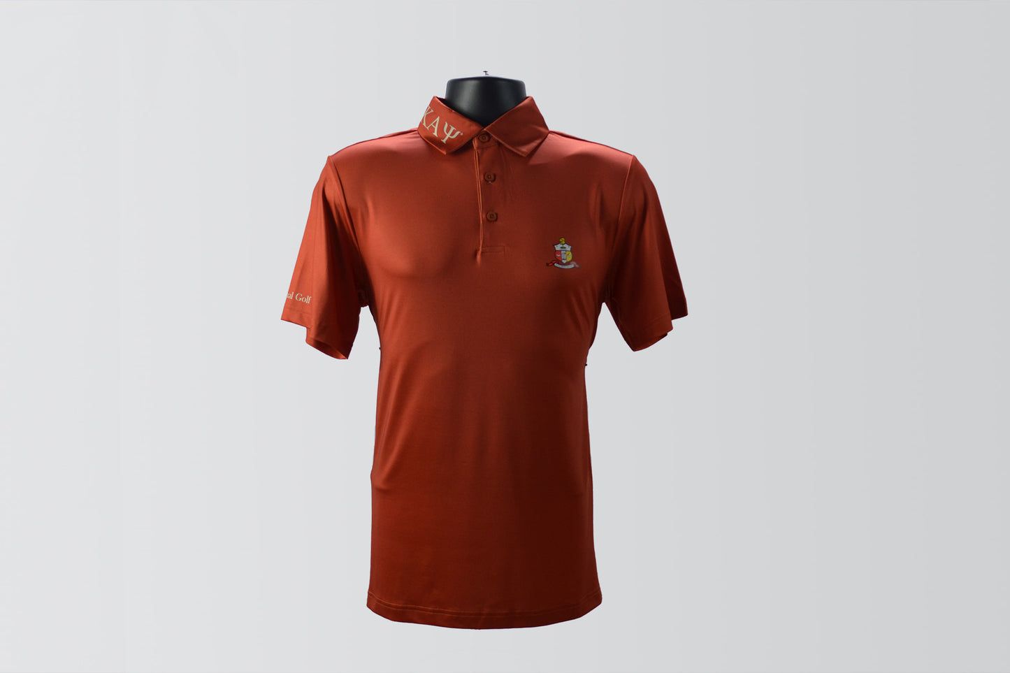 Kappa Alpha Psi Crimson Golf Polo (COLOR IS MORE BURNT ORANGE) DISCOUNTED