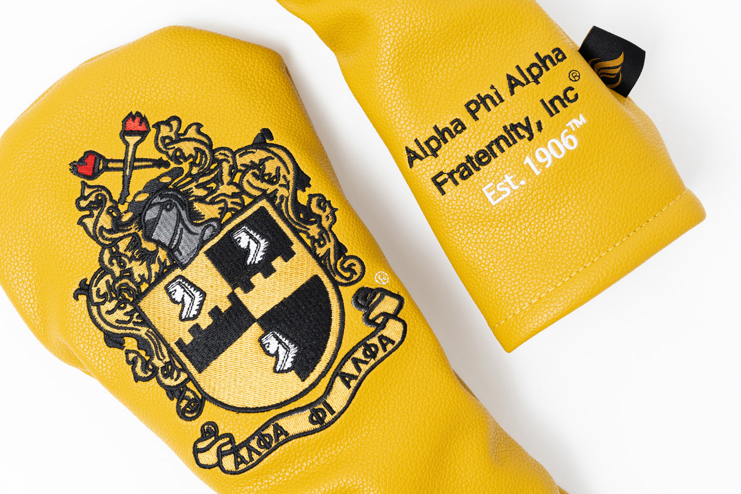 Alpha Phi Alpha Old Gold Golf Covers (Set of 3)