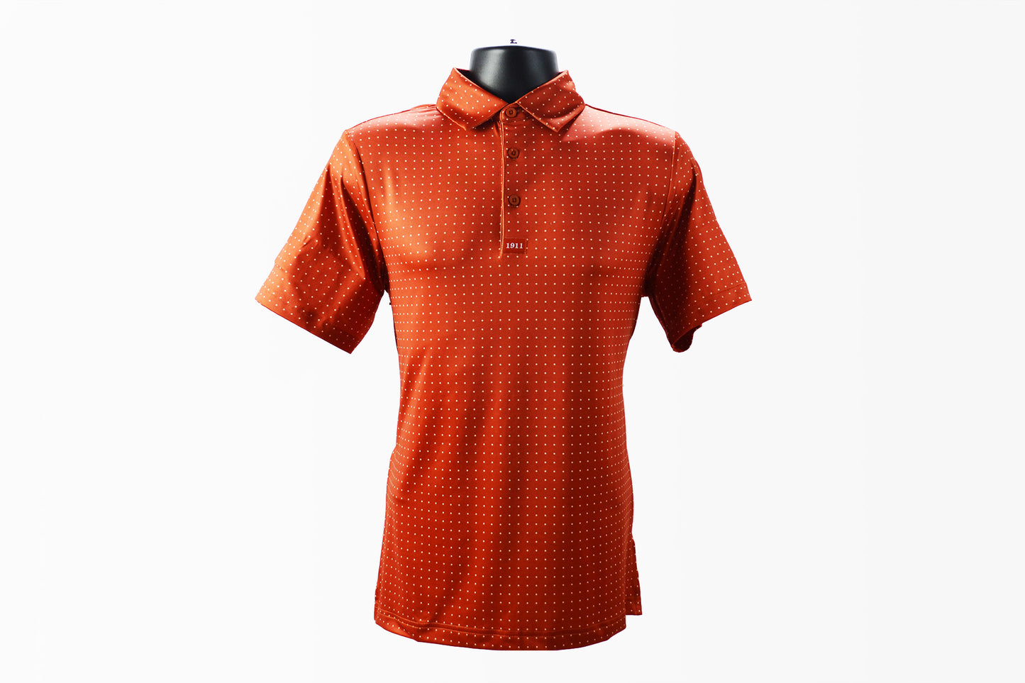 Kappa Alpha Psi Polka Dot Polo(COLOR IS MORE BURNT ORANGE) DISCOUNTED