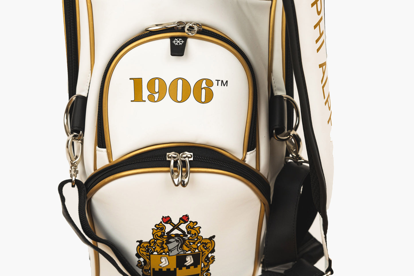 Alpha Phi Alpha White Golf Staff Bag