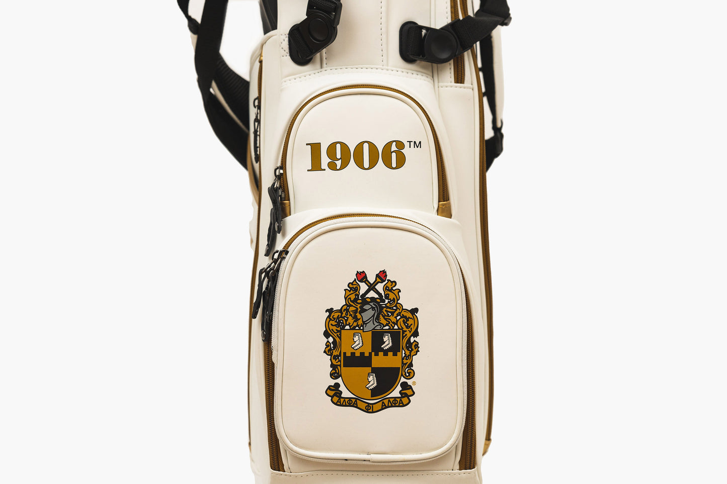 Alpha Phi Alpha White Golf Stand Bag