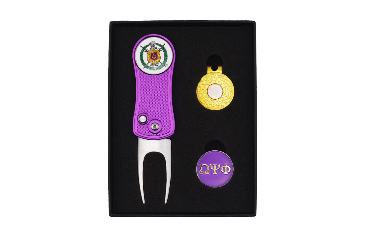 Omega Psi Phi Divot Tool and Cap Ball Marker – Burning Sands