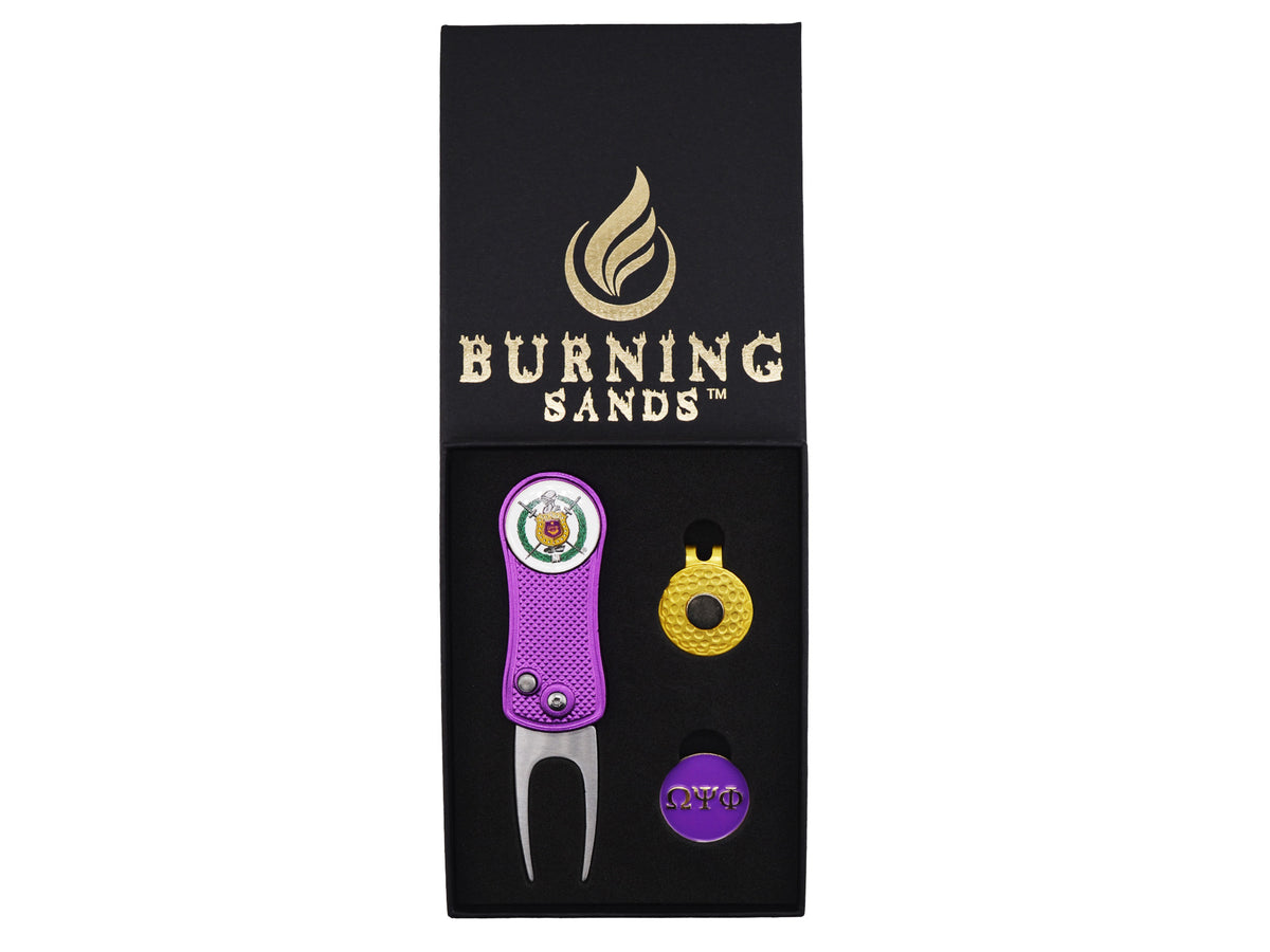 Omega Psi Phi Divot Tool and Cap Ball Marker – Burning Sands