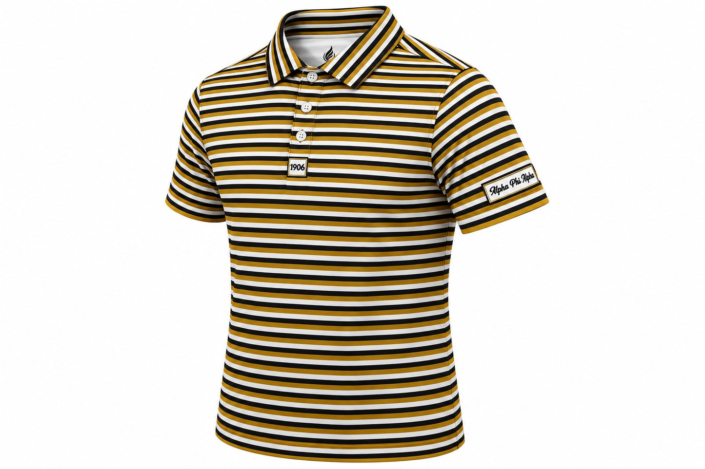 
                  
                    Alpha Phi Alpha Old Gold Pinstripe Polo
                  
                