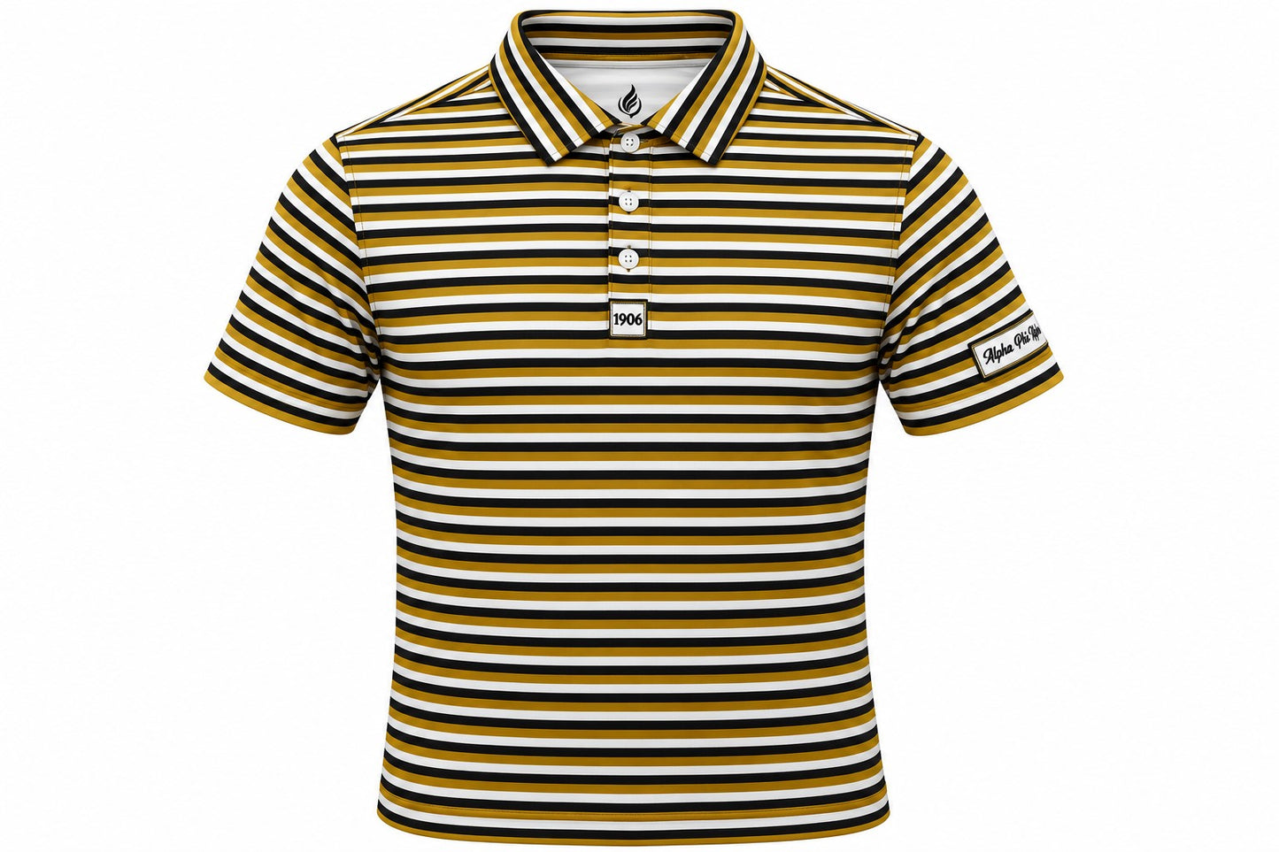 
                  
                    Alpha Phi Alpha Old Gold Pinstripe Polo
                  
                