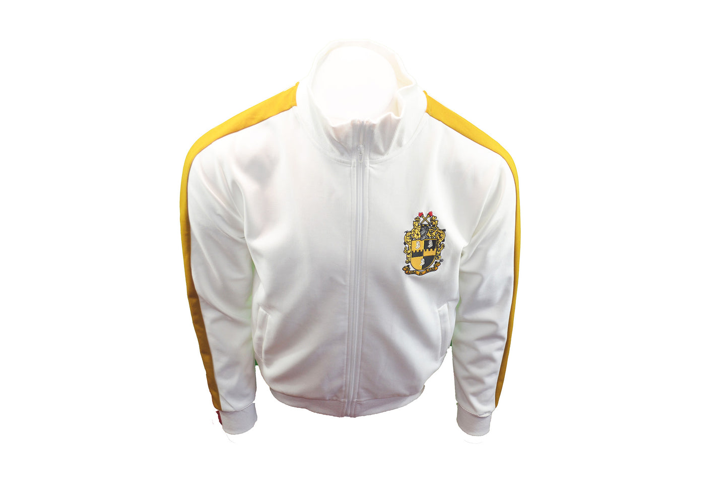 
                  
                    Alpha Phi Alpha White Track Jacket
                  
                