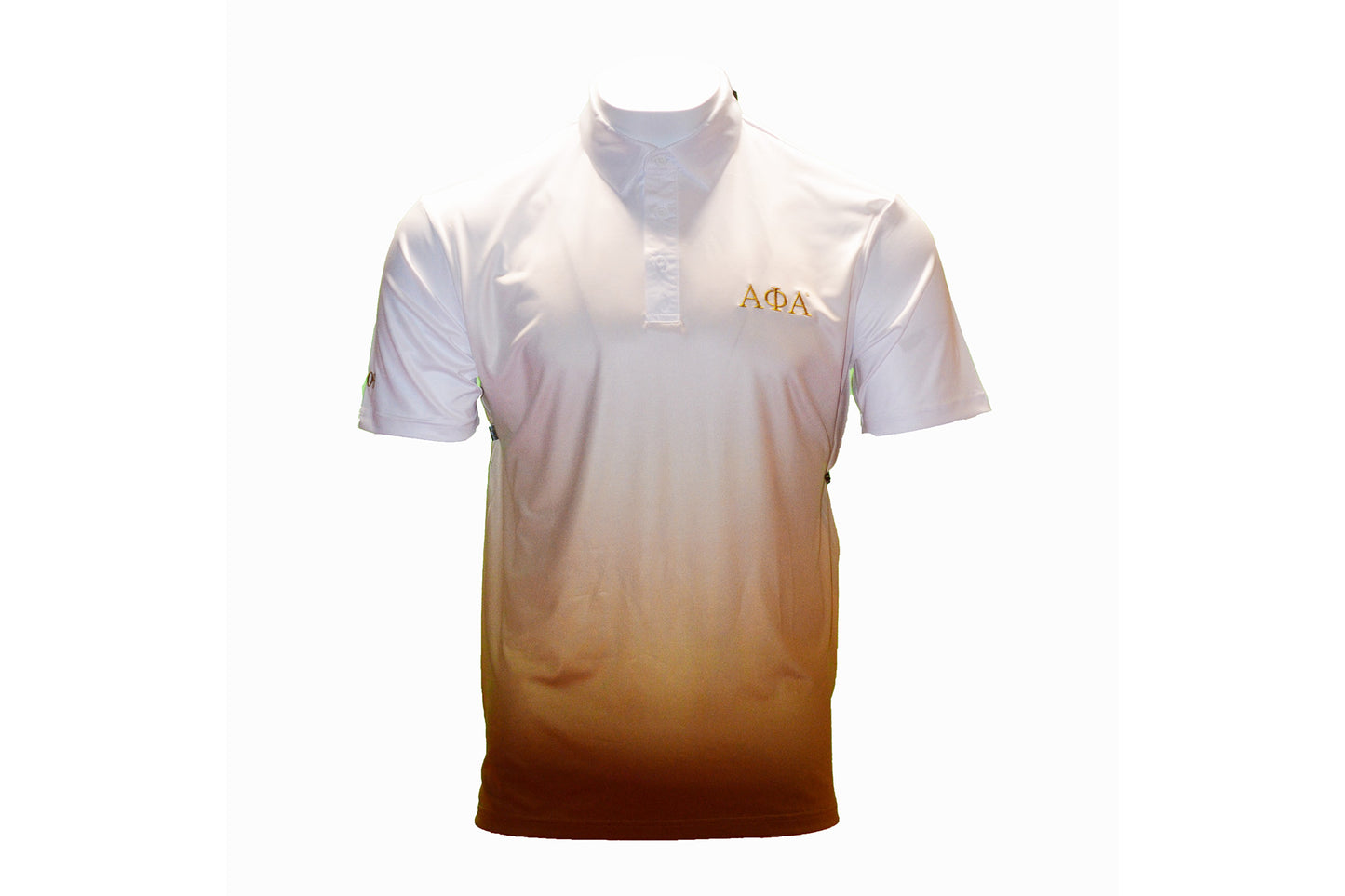 
                  
                    Alpha Phi Alpha White and Old Gold Blended Polo
                  
                