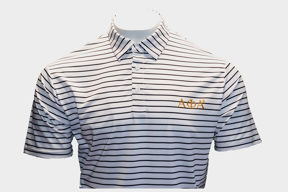 
                  
                    Alpha Phi Alpha White with Black Pinstripes
                  
                