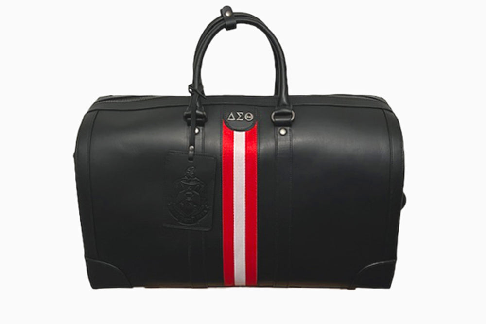 Delta Sigma Theta Leather Duffle Bag