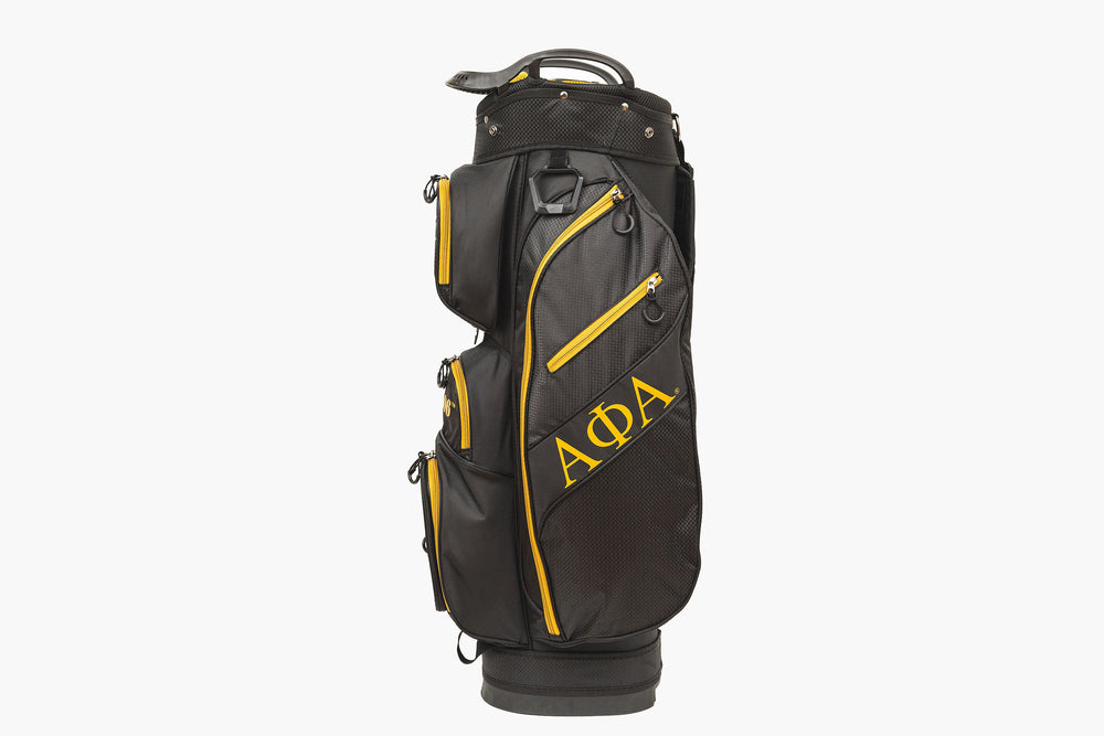 Alpha Phi Alpha Black Cart Golf Bag