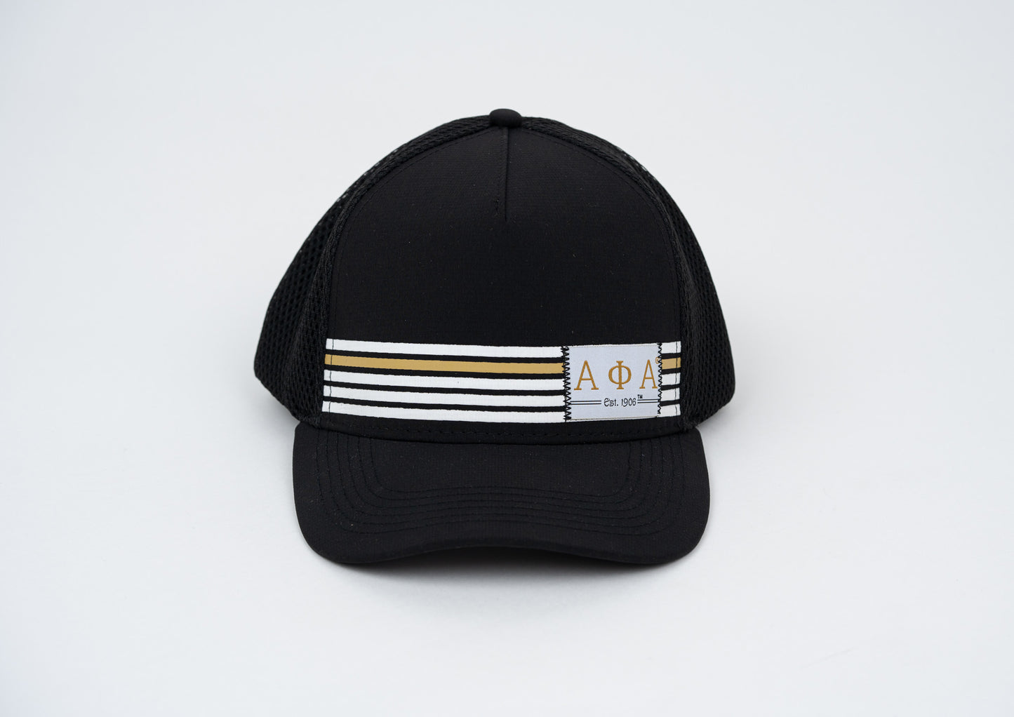 
                  
                    Alpha Phi Alpha Black Hat w Stripes
                  
                