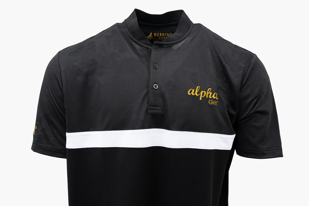 
                  
                    Alpha Phi Alpha Collarless Shirt Black/White
                  
                