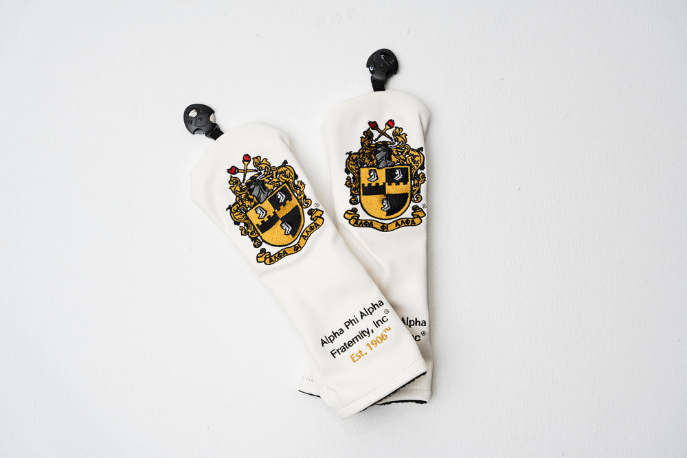 Alpha Phi Alpha White Crest Head Covers (Set of 3)