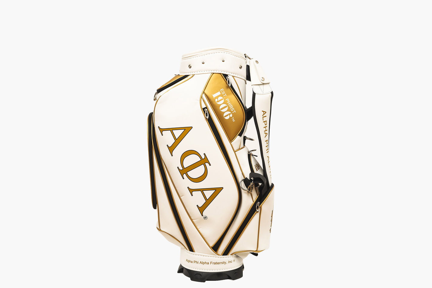Alpha Phi Alpha White Golf Staff Bag