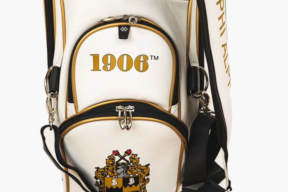 
                  
                    Alpha Phi Alpha White Golf Staff Bag
                  
                
